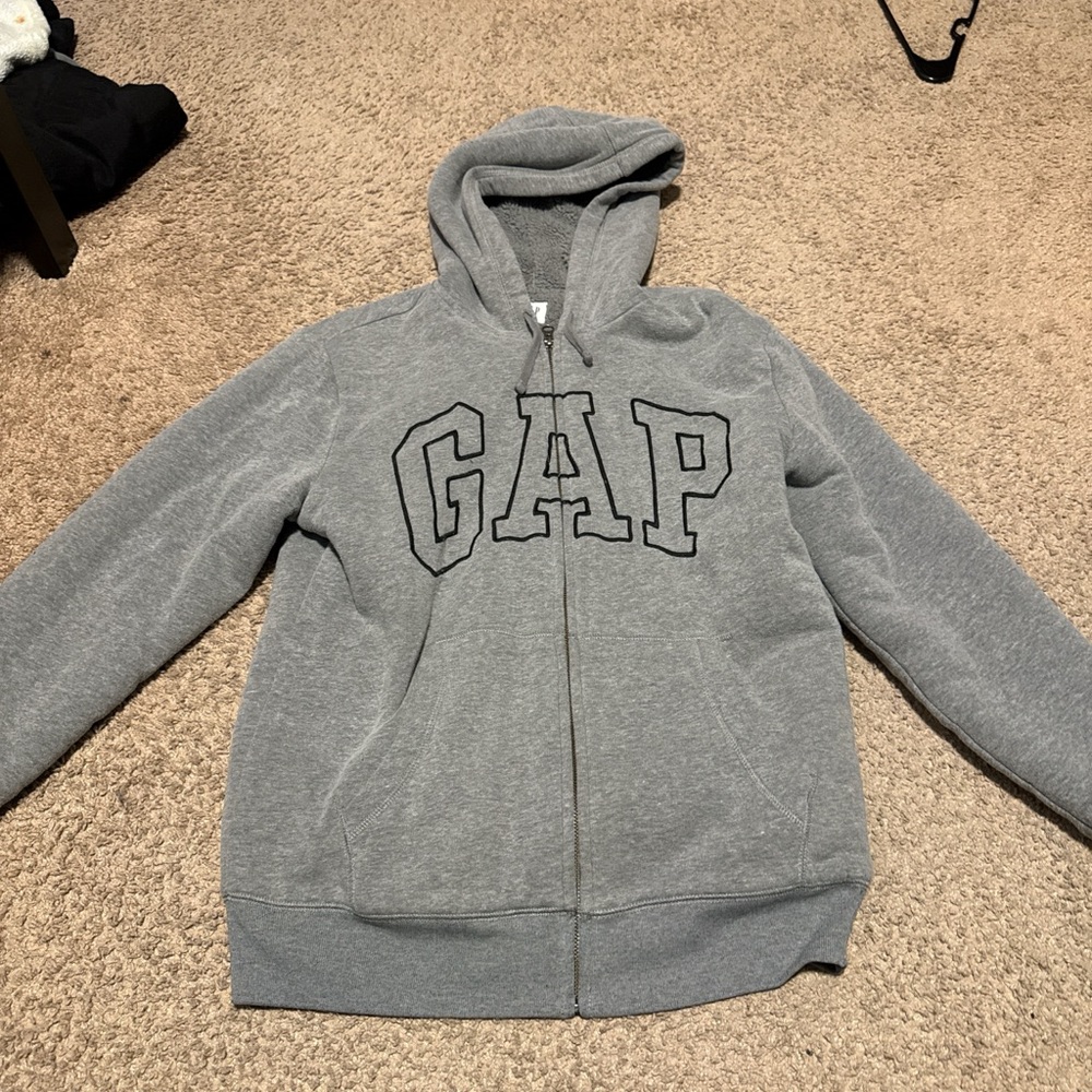 GAP Charcoal Zip-Up Hoodie